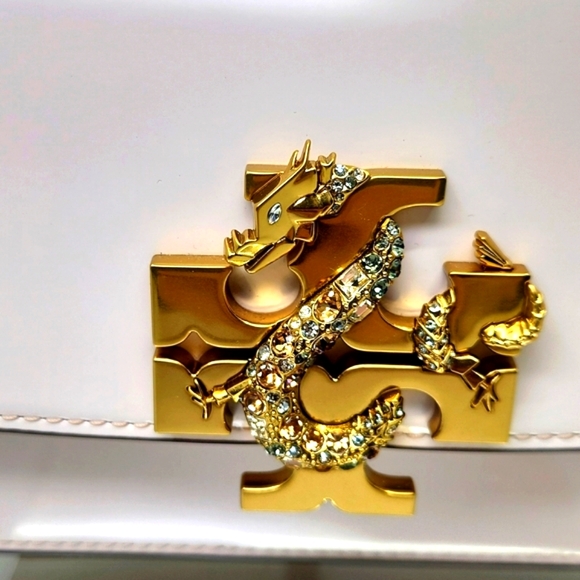 Tory Burch Eleanor Leather Shoulder Bag - Year of the Dragon Collection - Picture 2 of 10